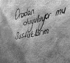 Oradan duyuluyor mu sustuklarım?