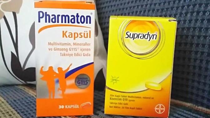 Hangi vitamini tavsiye edersiniz: Pharmaton mu Supradyn mi?