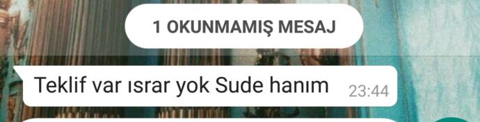 Teklif var ısrar yok denince en iyi cevap?