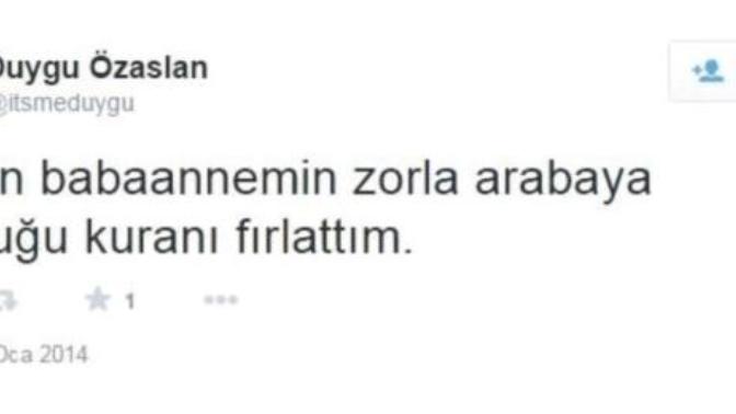 Duygu Özaslanın eskiden paylaştığı bu tweet hakkında ne düşünüyorsunuz?