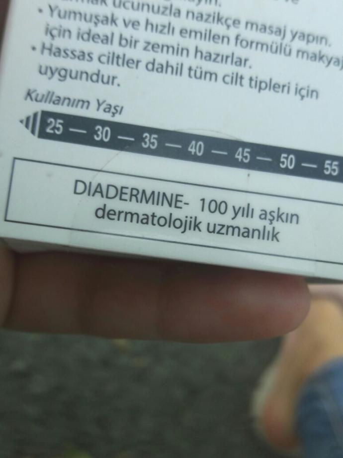 Kızlar bu kremi aldım ama neden 25 yaş ve üstü diyor?