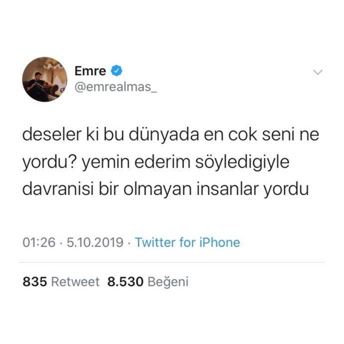 Dünyada en çok seni ne yordu?