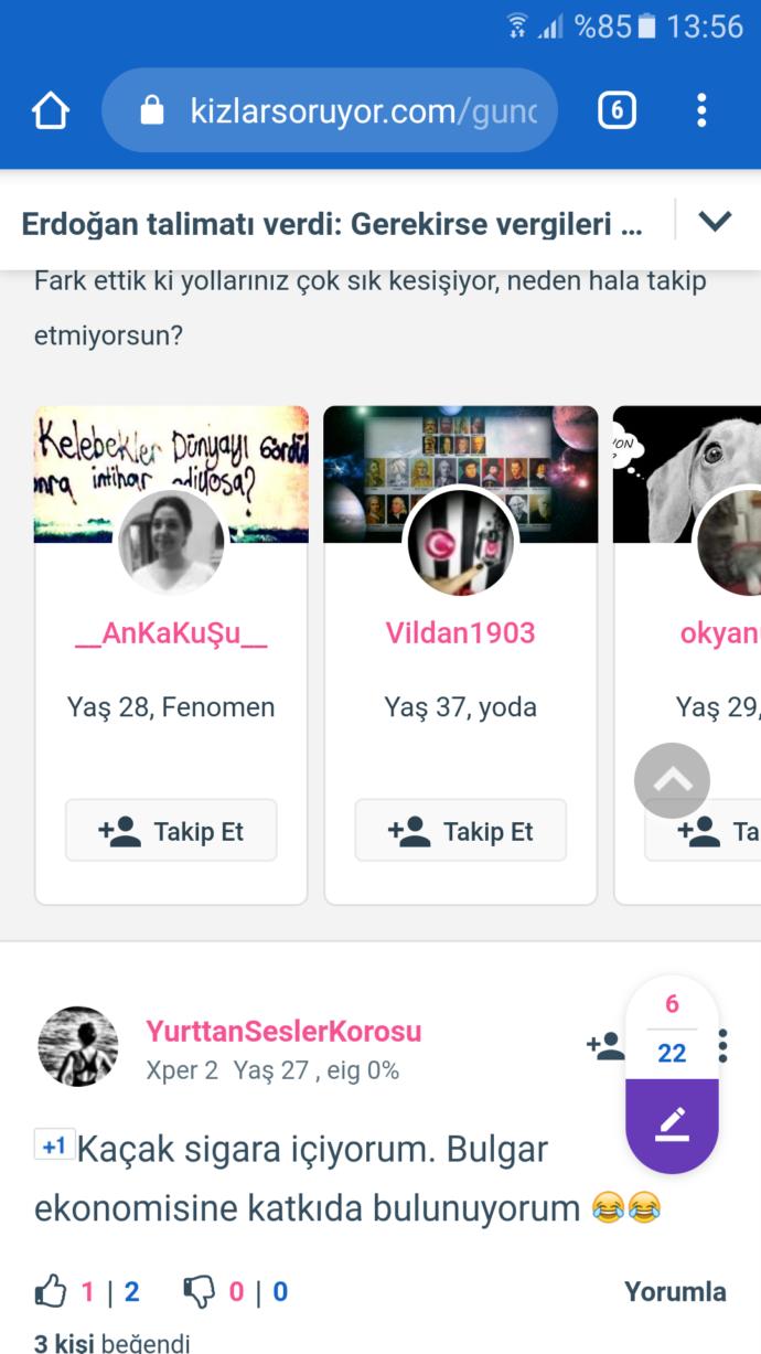 Kızlar soruyorda kimlerle yolunuz kesişiyor, kesiştikten sonra takip ediyor musunuz3?