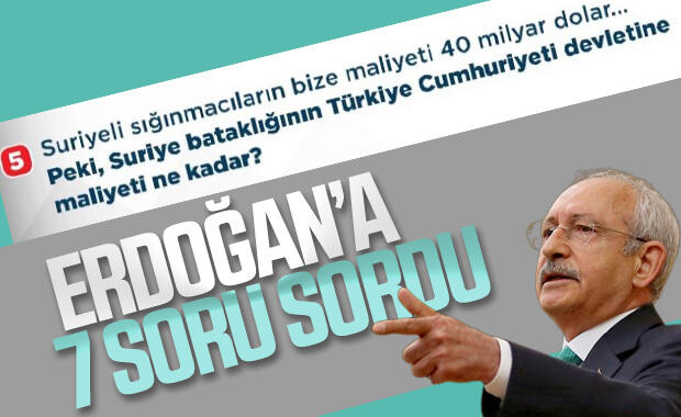 Kılıçdaroğlu, Erdoğan'a 7 soru sordu. Soruları nasıl buldunuz? Cevap gelecek mi?