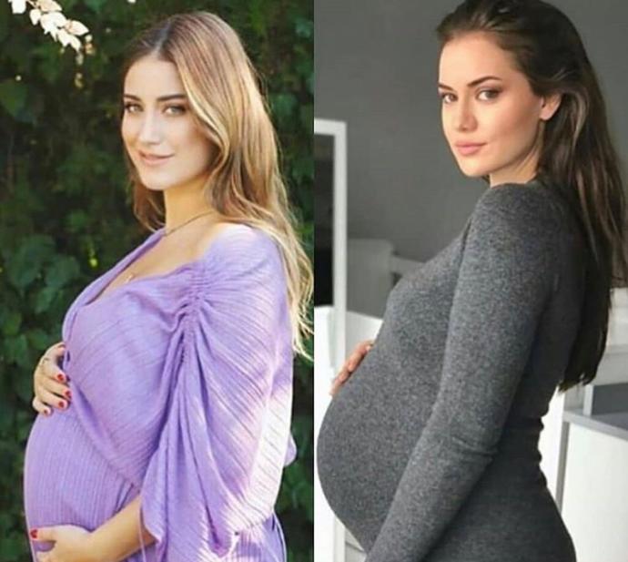 Hamilelik hangisine daha çok yakışmış: Hazal Kaya mı, Fahriye Evcen mi?