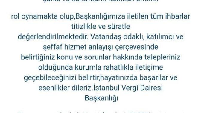 Cimere yazdığım ihbar sonucu bana yazılan cevapta ne demek istenmektedir?