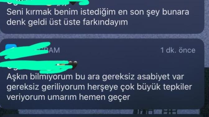 Sevgilim iki gündür bana sürekli kızıyor sonra üzülüyor özür diliyor ne yapıcağımı şaşırdım konuşmaya bakar mısınız?