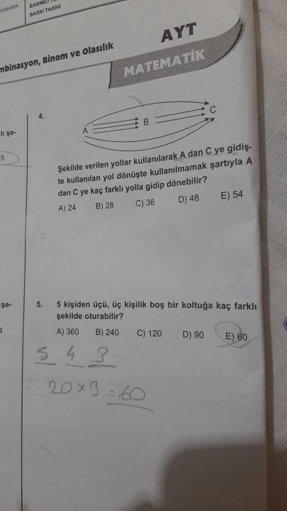 Olasılık, permütasyon?