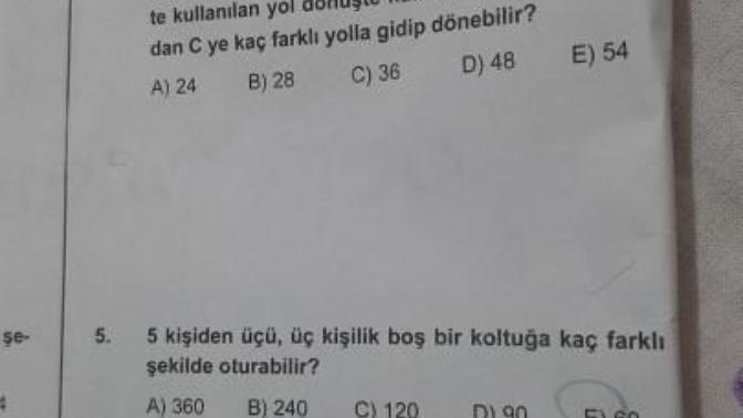 Olasılık, permütasyon?