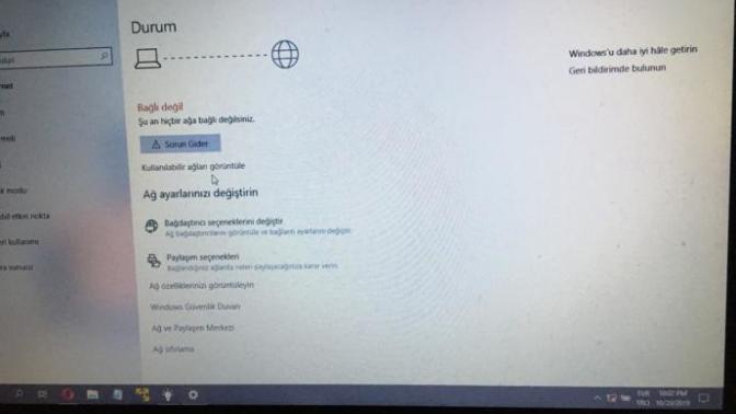 Windows 10 Laptop cihazımda wireless ışığı yanmıyor lütfen yardım edin?