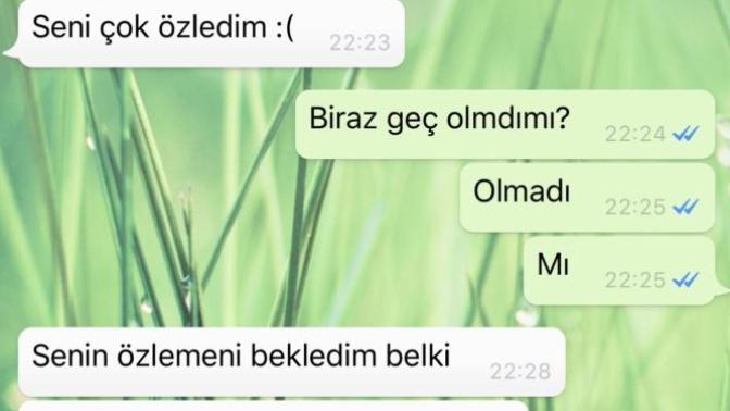 2 yıl sonra yazan eski sevgili? Ne garip hisler bunlar?