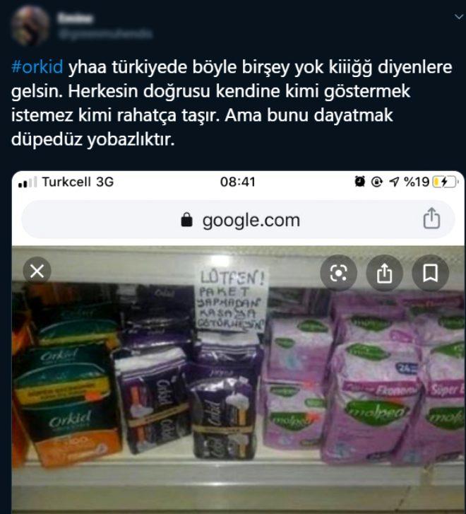 Orkid, pedlerin gazete kağıdına sarılmasına tepki olarak kadın cinayetlerinden oluşan ambalaj yaptırdı! Orkid'e hani bir alkış?