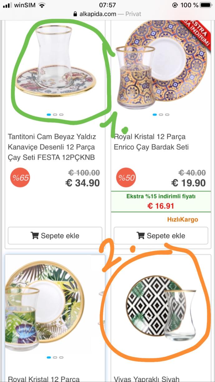 Hangi çay bardak seti daha güzel?