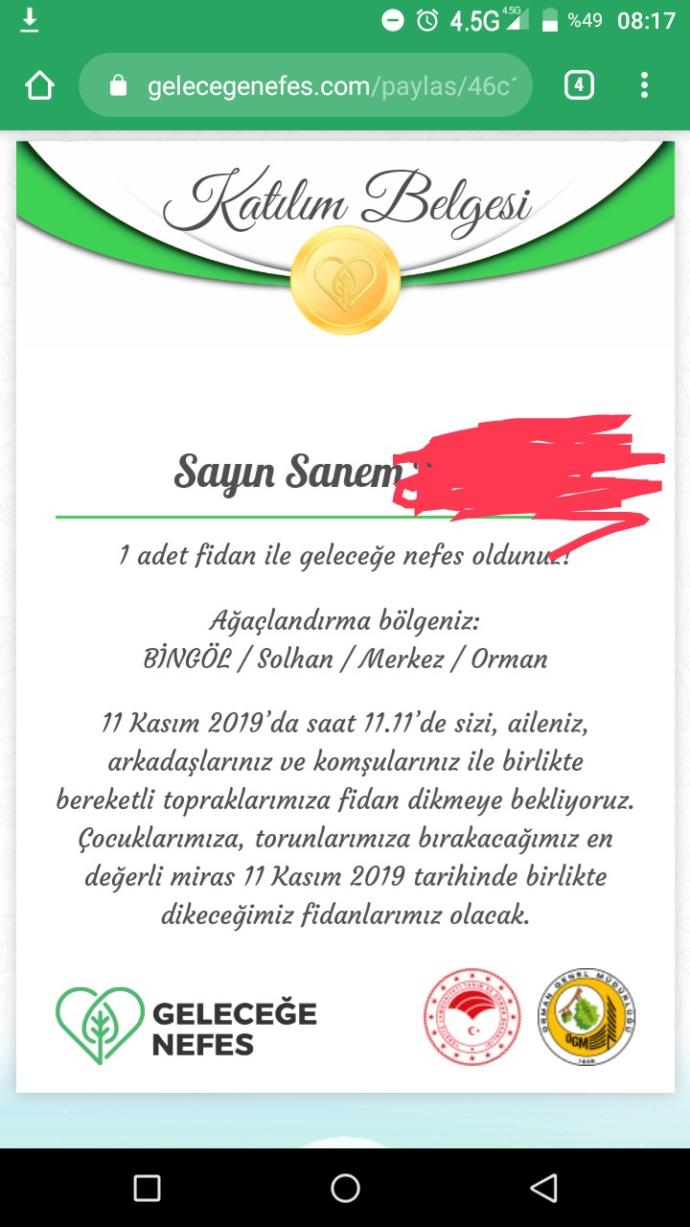 Geleceğe bir nefes de siz olmak ister misiniz?
