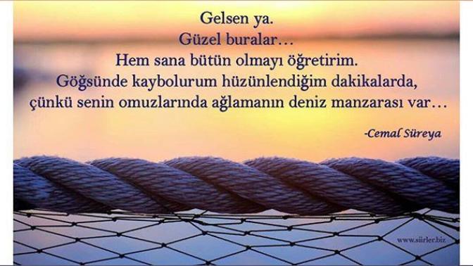 "Omzunda ağlamanın deniz manzarası var" dediğiniz biri var mı?