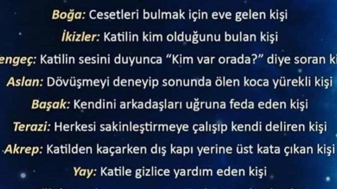 Burçlar Korku Filmlerinde Kim olurdu?