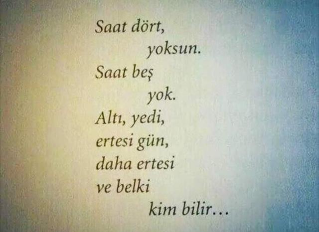 Ve belki kavuşuruz.. kim bilir...