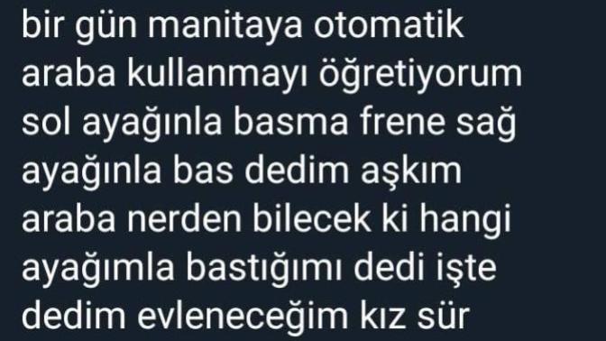 Sevgilinize araba kullanmayı öğretir misiniz?