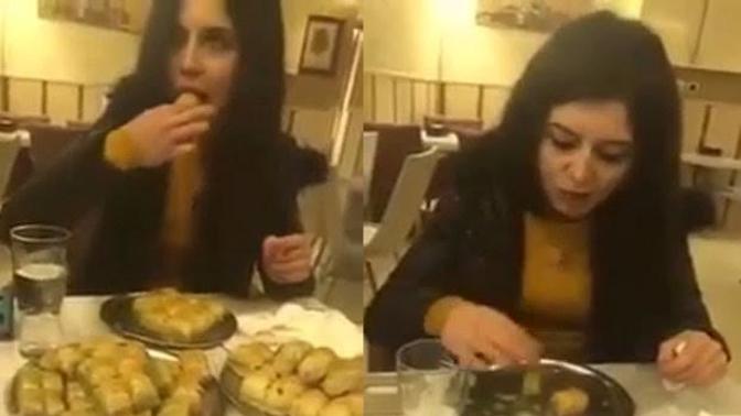 10 dakikada 2 kilo baklava yiyen kadın: Sen en sevdiğin yemek veya tatlı dan en fazla ne kadar yiyebilirsin?