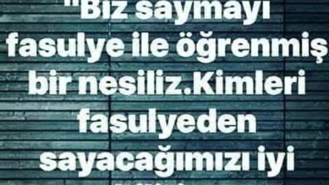Neden fasulyeyi nimetten saymazsınız ki?