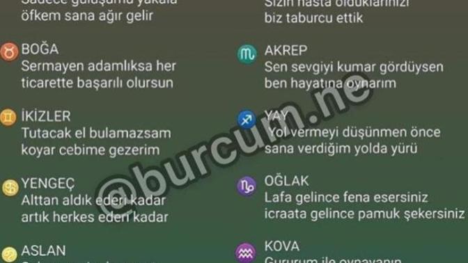 Burçların atarlı giderli sözleri nelermiş öğrenmek ister misiniz?