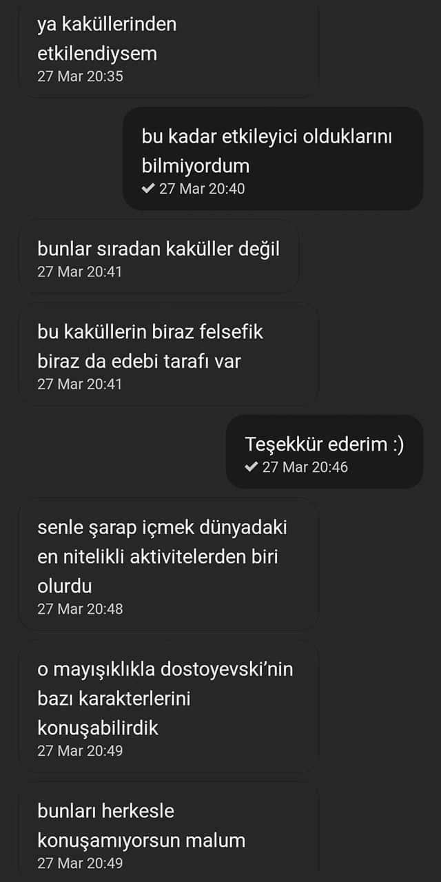 Sevgilimin kahkül fetişimi var 😳😳?