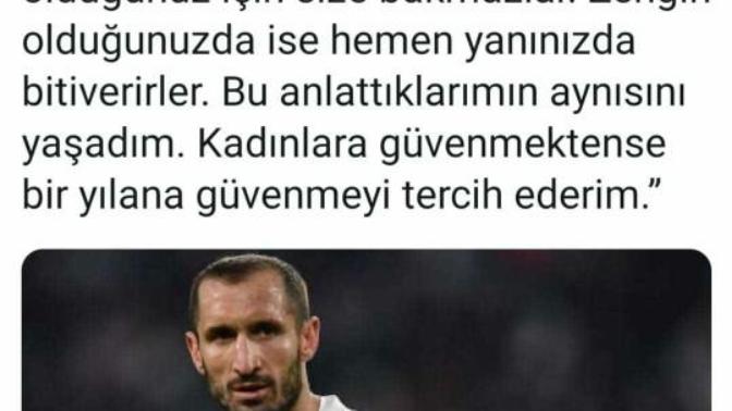 Chellini: 'Kadınlara güvenmektense bir yılana güvenmeyi tercih ederim' demekle haklı mı?