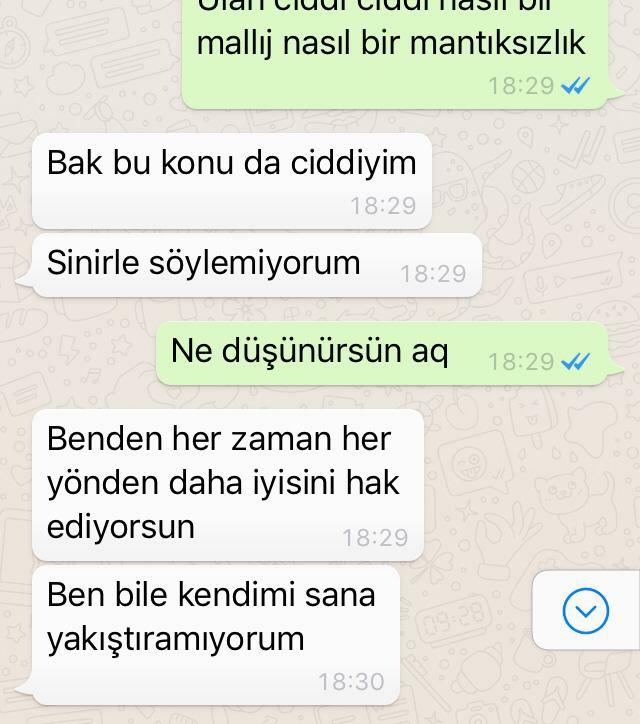 Bana bunları diyen biri beni neden aldatmış olabilir 🙄?