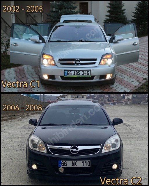 Opel Vectra C Kasanın Makyajlı kasa İle Makyajsız kasanın arasında ki farklar nelerdir?