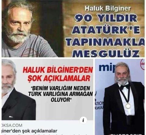 Varlığın Türk varlığına armağan değil mi Haluk Bilginer?