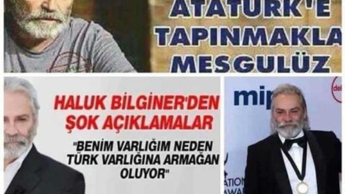 Varlığın Türk varlığına armağan değil mi Haluk Bilginer?