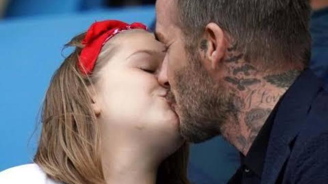 David Beckham’ın kızını öpmesi tepki topladı. Ebeveynlerin çocuklarını dudaktan öpmesini doğru buluyor musunuz?