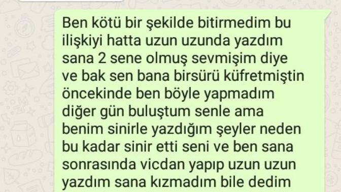 Sevgilimden ayrıldım 3 hafta oldu baya yıprandım diye ama sürekli çevrimiçiliğine bakıyordum bunu yazdım ve yapmadı niye :( ?