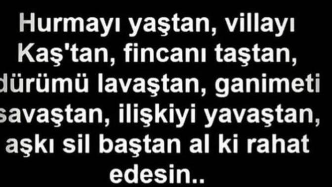 Tavsiyeler mi? Kafiyeler mi?