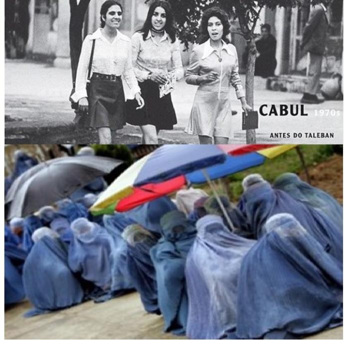1970 yılındaki Afganistan ve günümüz Afganistanı