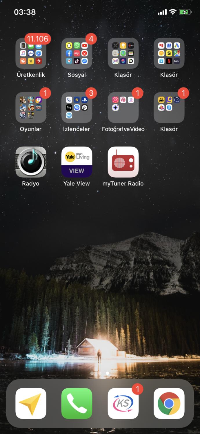 Telefonunuzun ekran ve ana ekran resimleri ne?