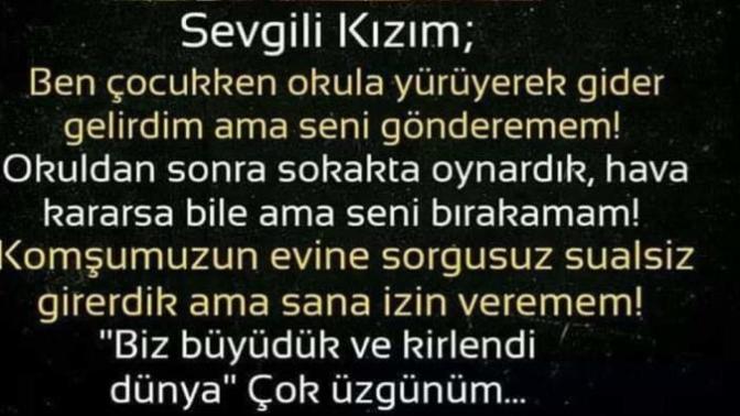 Kızınıza bir mektup yazar mısınız?