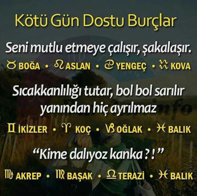 Kötü gün dostu burçlar?