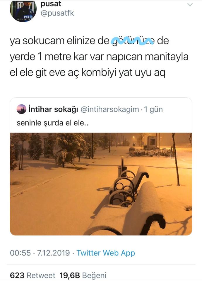 Çok kar yağsaydı sevgilinizle karlarda yuvarlanmak ister miydiniz?