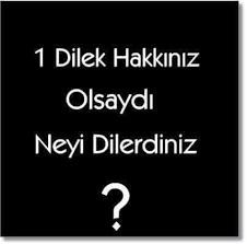 Bir Dilek Hakın Olsa Ne Dilerdin?