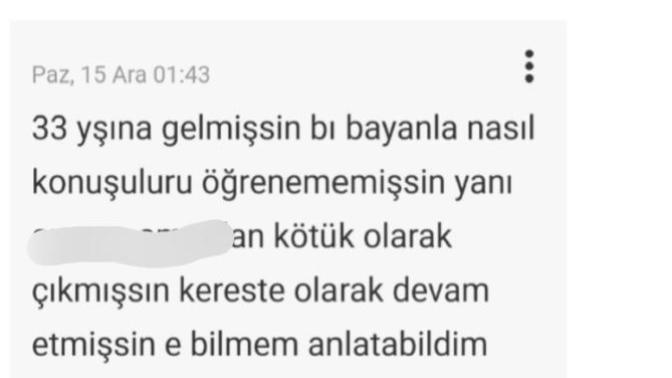 Bir bayanla nasıl konuşulur ogrenememissin diyen bagyanin bana küfür etmesi hangi eğitim türü?
