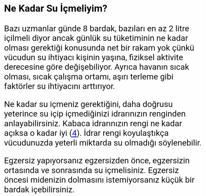 Su içmek zayıflatır mı?