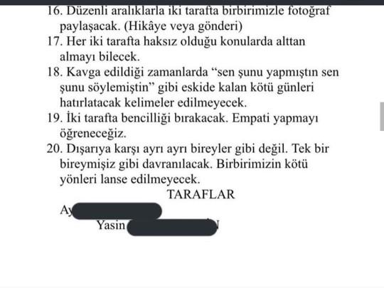 İlişkiye başlamadan önce sözleşme imzalar mısınız?