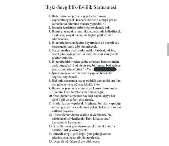 İlişkiye başlamadan önce sözleşme imzalar mısınız?