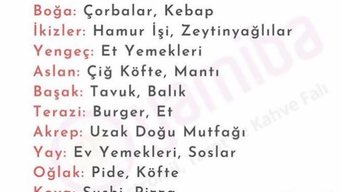 Burçların sevdiği yemekleri sıraladık peki ya sen hangisisin?