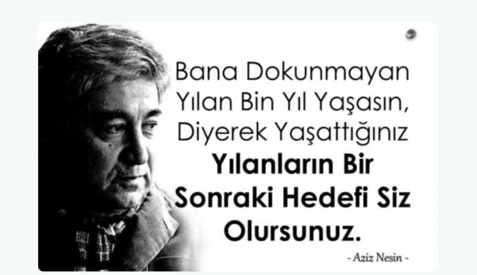 Aziz Nesin: İnsan yalnızca söylediklerinden değil, Sustuklarından da sorumludur. 🗣 Nelere sessiz kalıyorsunuz? Neden?