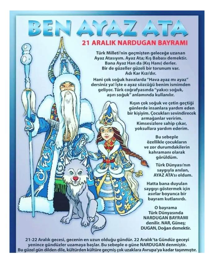 🎄22 Aralık Nardugan/Yeniden Doğuş Bayramı🎄 Noel Baba & Çam süsleme geleneğinin, Eski Türklerden geldiğini biliyor musunuz?