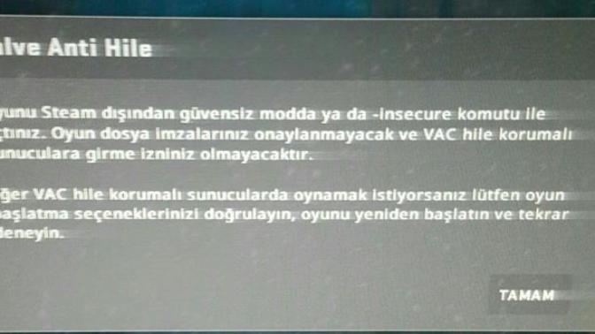 Csgo VAC nasıl aktif hale gelecek?
