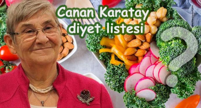 canan karatay diyeti &ouml;rnek men&uuml;