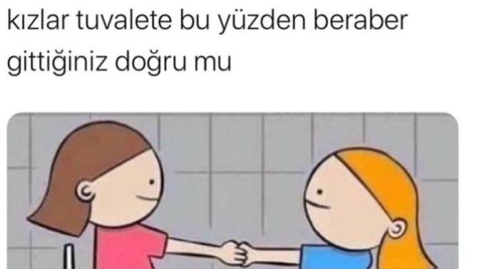 Kızlar neden tuvalete bir birlikte gider🌀?